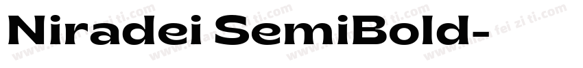 Niradei SemiBold字体转换